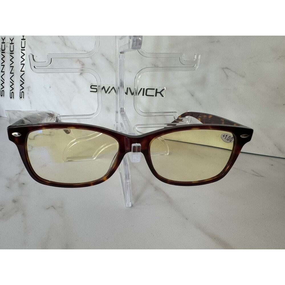 Glasses Swanwick Blue Light Blocking Day Readers Tortoise +1.00 Regular Ref 2023